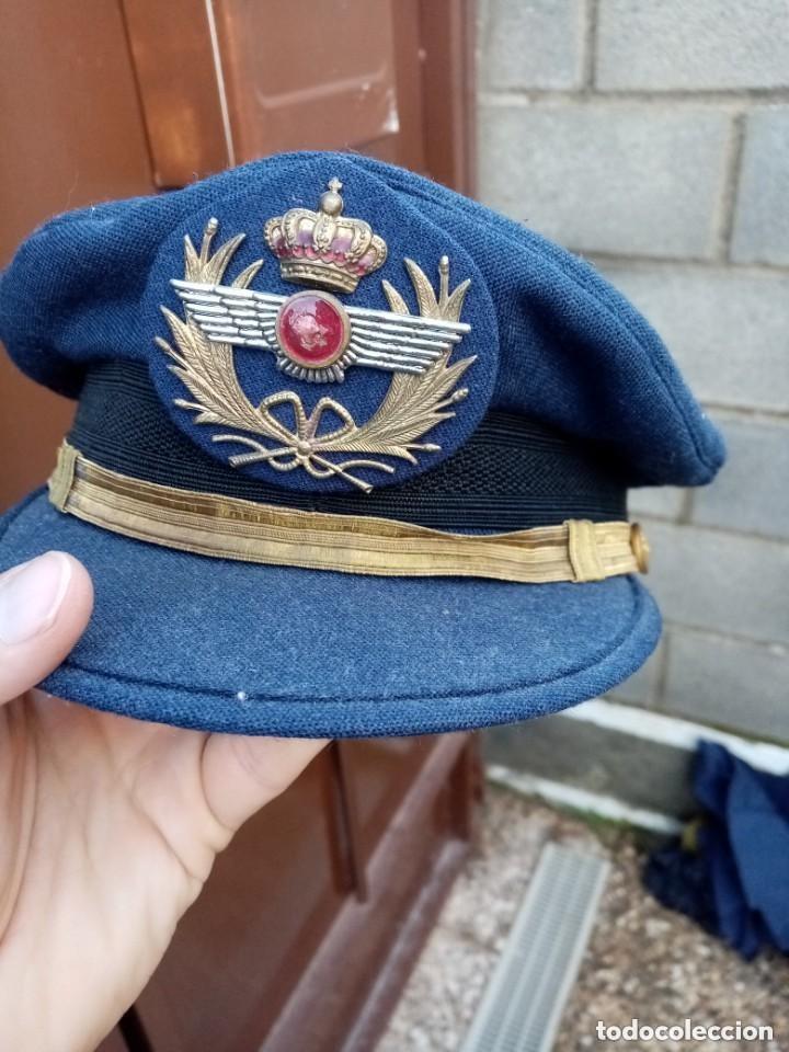 Coleccionismo: uniforme gerrera y gorra de plato ejercito del aire - Foto 4