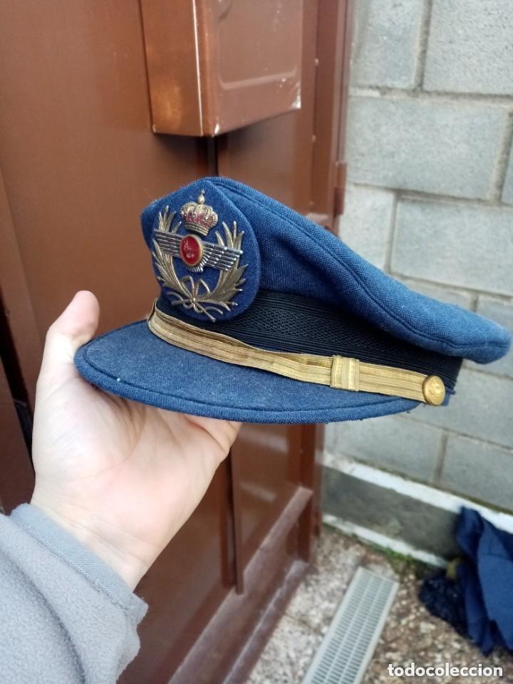 Coleccionismo: uniforme gerrera y gorra de plato ejercito del aire - Foto 5
