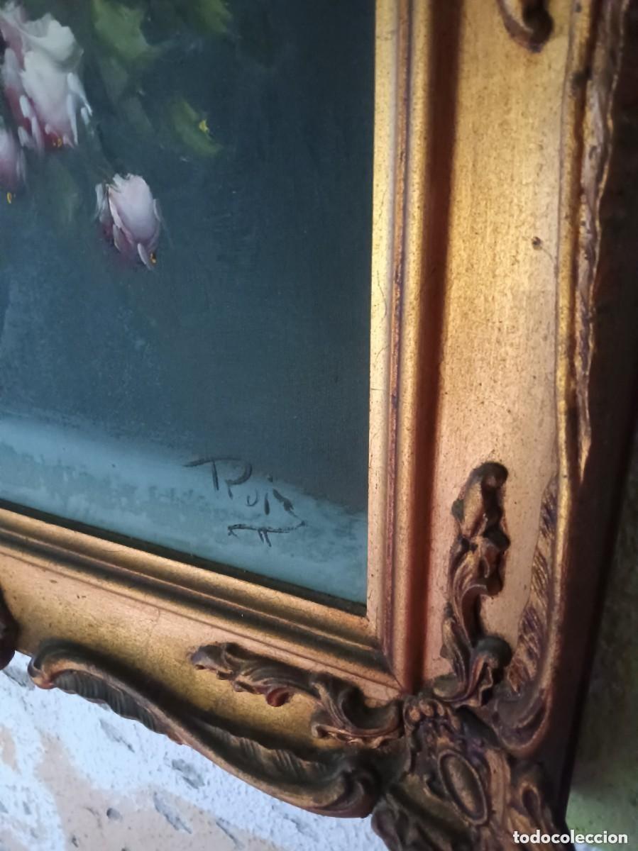 Coleccionismo: Bodeg&oacute;n de flores pintado al oleo - Foto 2