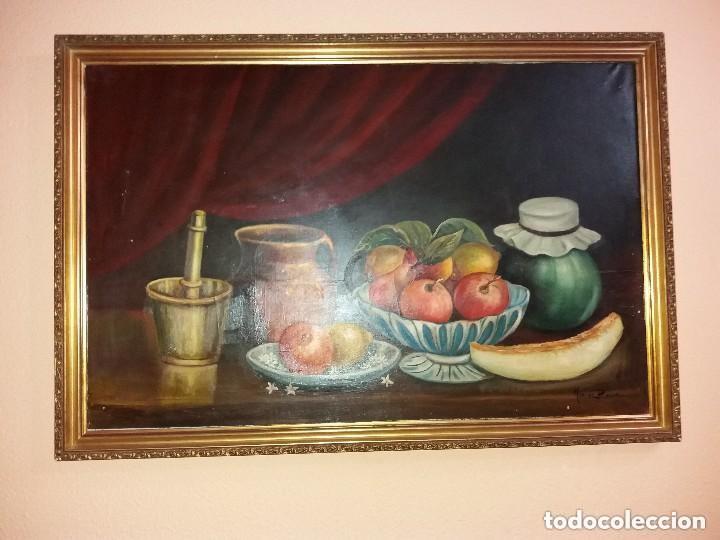 Coleccionismo: cuadro bodegon oleo sobre lienzo - Foto 1