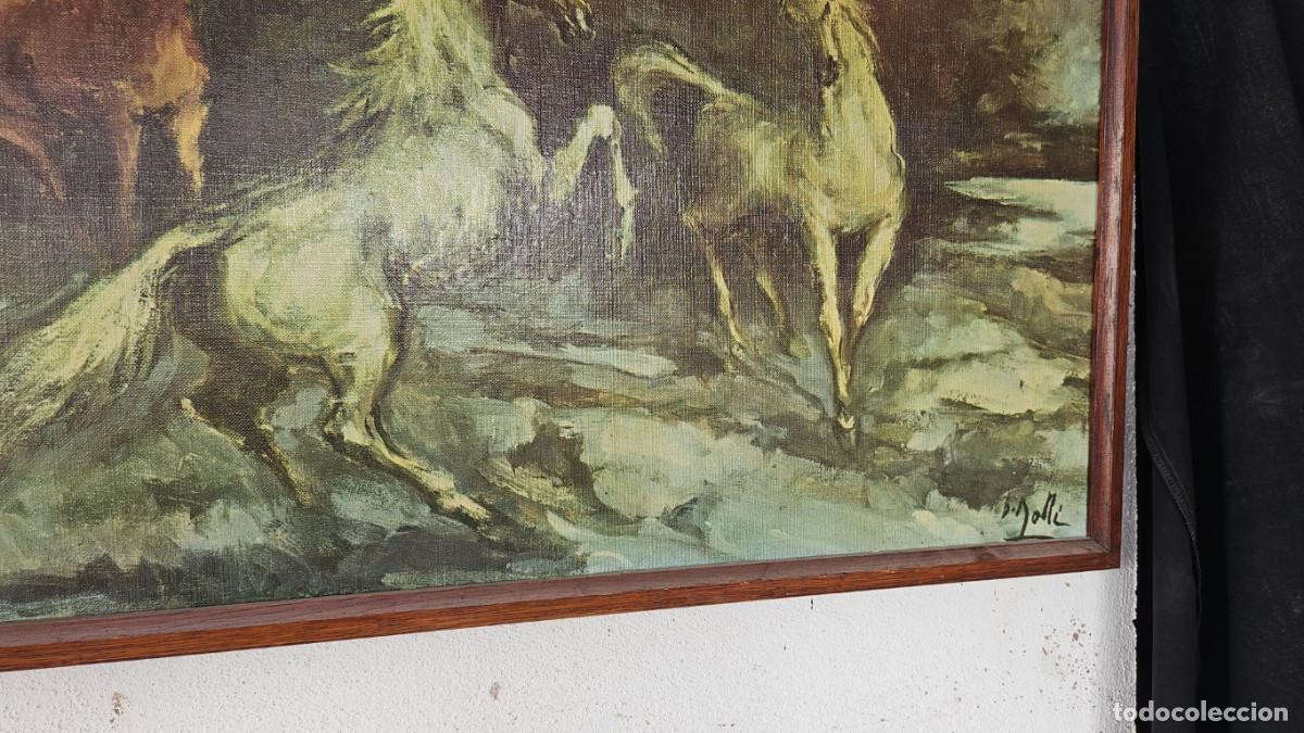 Coleccionismo: cuadro lamina grande de caballo - Foto 2
