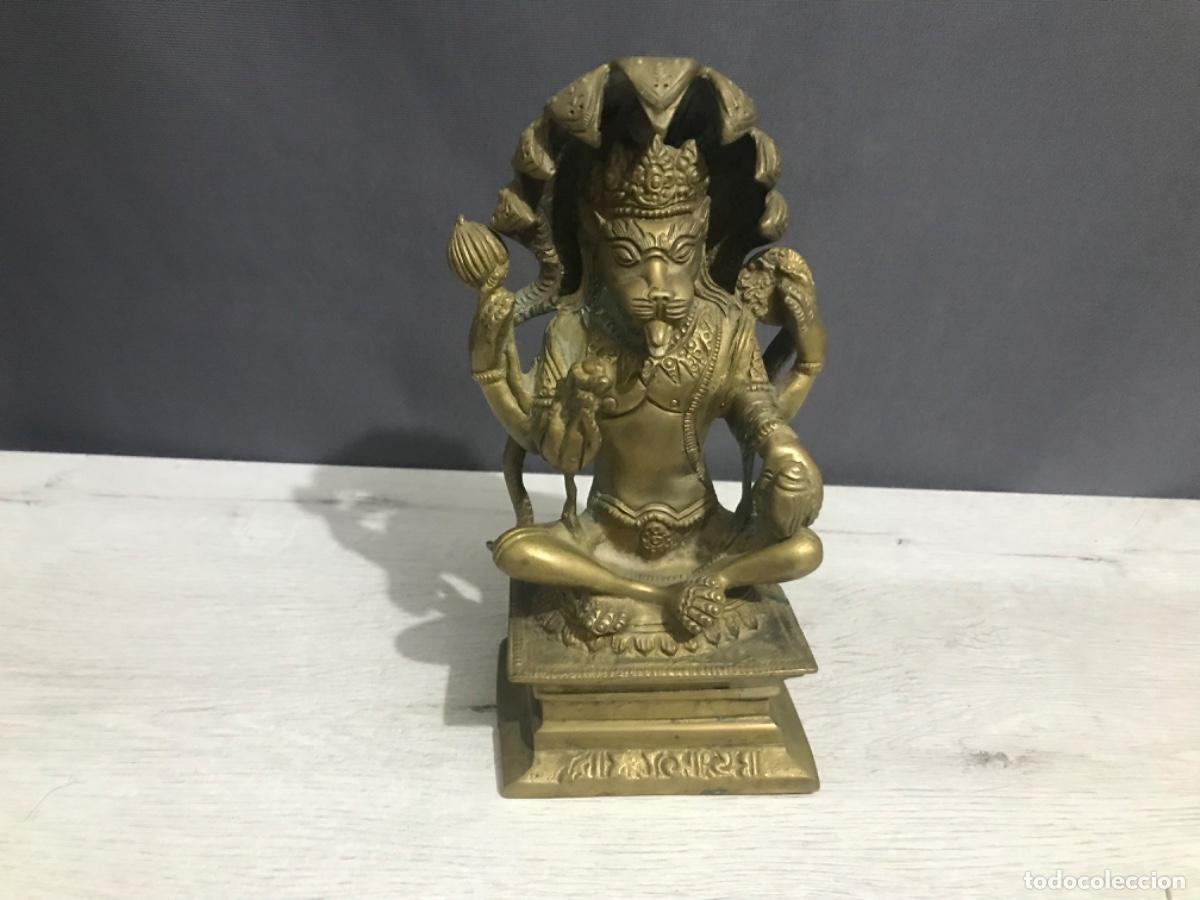 Coleccionismo: Preciosa figura de bronce Narasimba