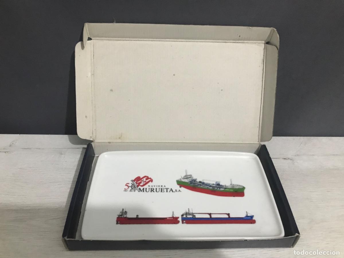 Coleccionismo: Bandeja conmemorativa 50 aniversario naviera murueta