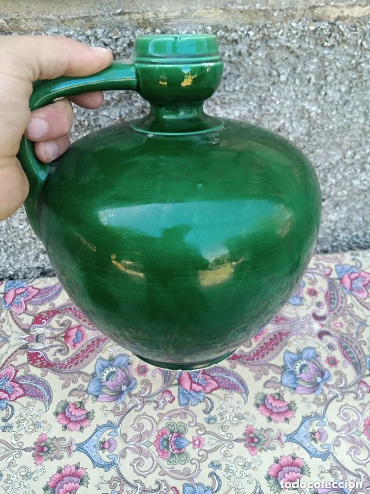 Coleccionismo: jarron verde antiguo - Foto 1