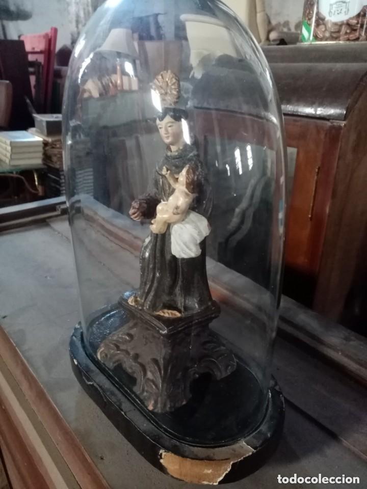 Coleccionismo: santo antiguo con urna ver leer - Foto 2