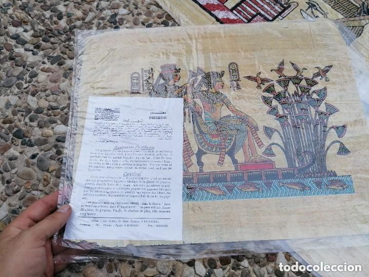 Coleccionismo: papiros originales de egipto con certificado - Foto 5
