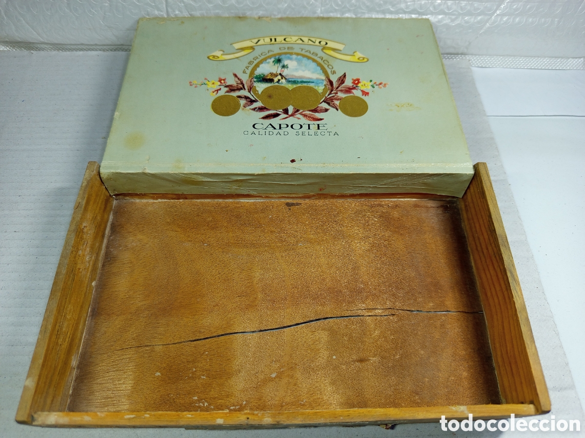 Coleccionismo: Caja de puros de madera - Foto 2