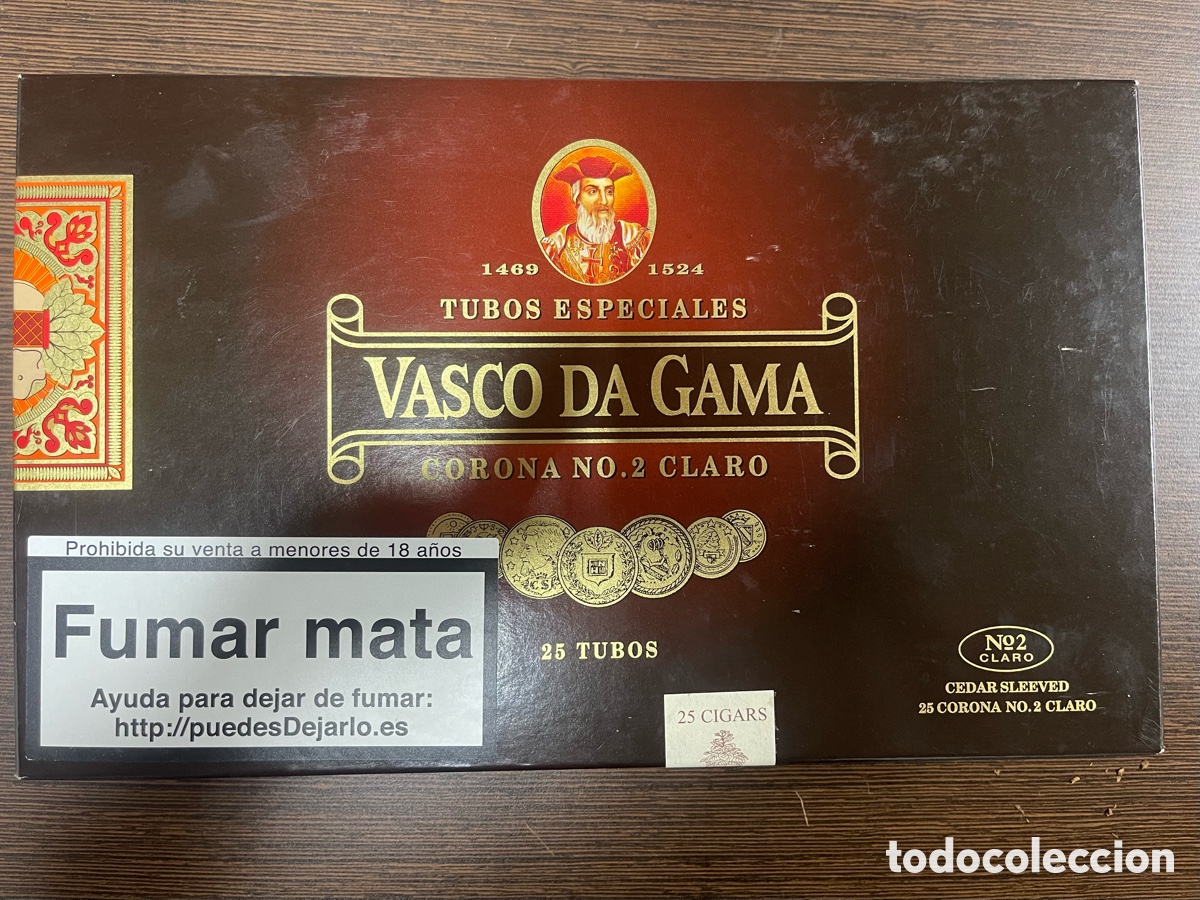 Coleccionismo: Caja de puros vasco da gama - Foto 2