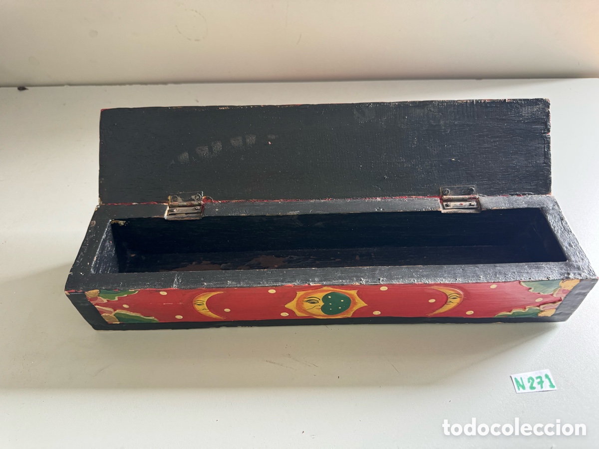 Coleccionismo: Vintage Folk Art Astral Celestial Sol - Foto 2