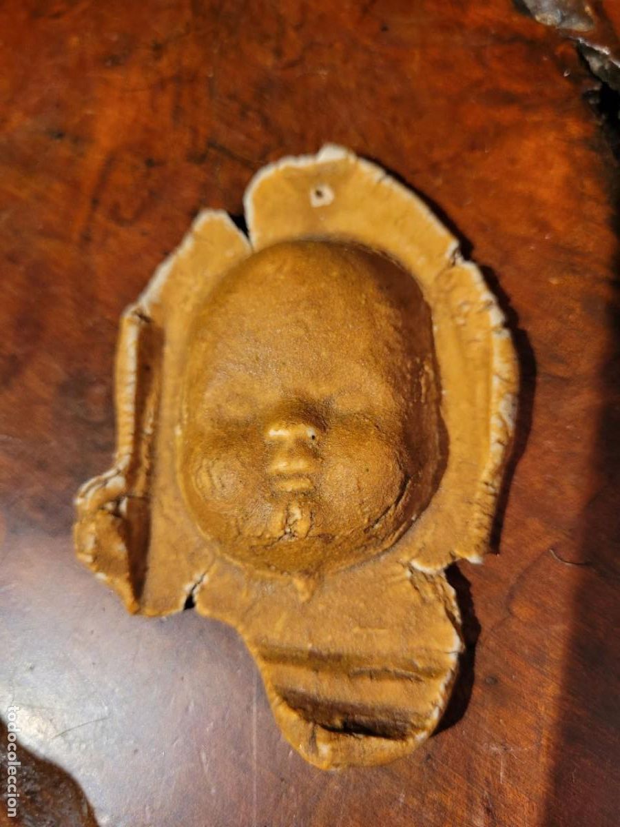 Collezionismo: PEQUE&Ntilde;A CARA DE NI&Ntilde;O EN CERAMICA 6X9 CM