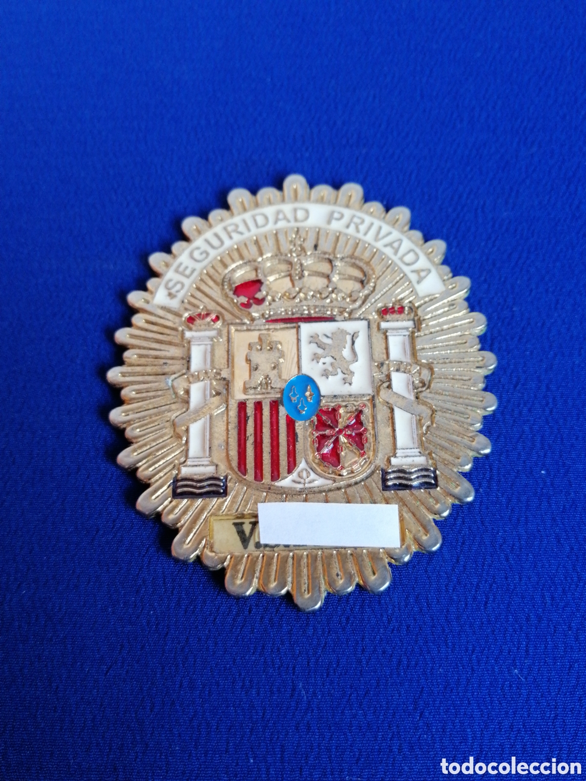 Coleccionismo: SEGURIDAD PRIVADA PLACA NUMERADA - Foto 1
