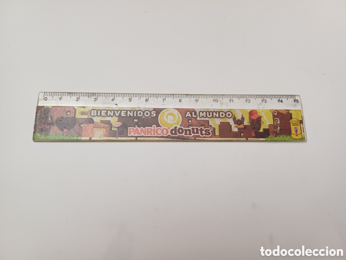 Coleccionismo: REGLA 15 CM. PANRICO DONUTS, COMESTIBLES