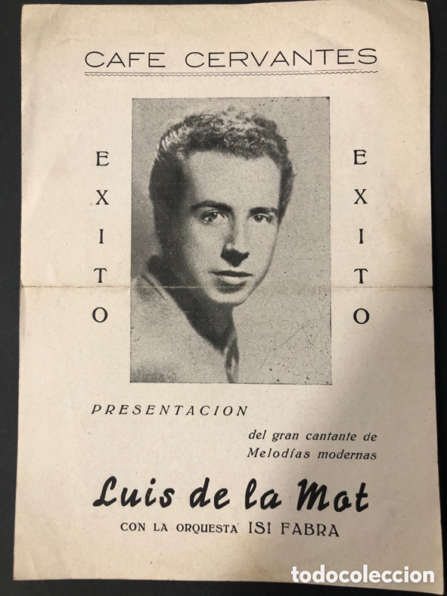Coleccionismo: Programa caf&eacute; cervantes luis de la mot orquesta isi fabra 11