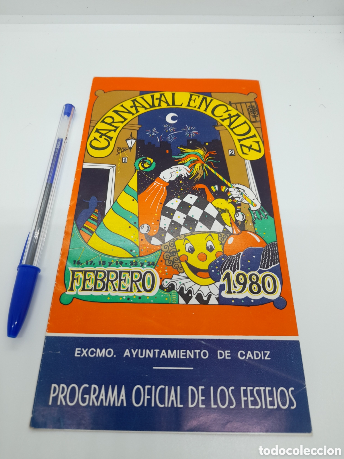 Coleccionismo: CARNAVAL DE CADIZ. . PROGRAMA OFICIAL CARNAVAL 1980. TRIPTICO - Foto 1
