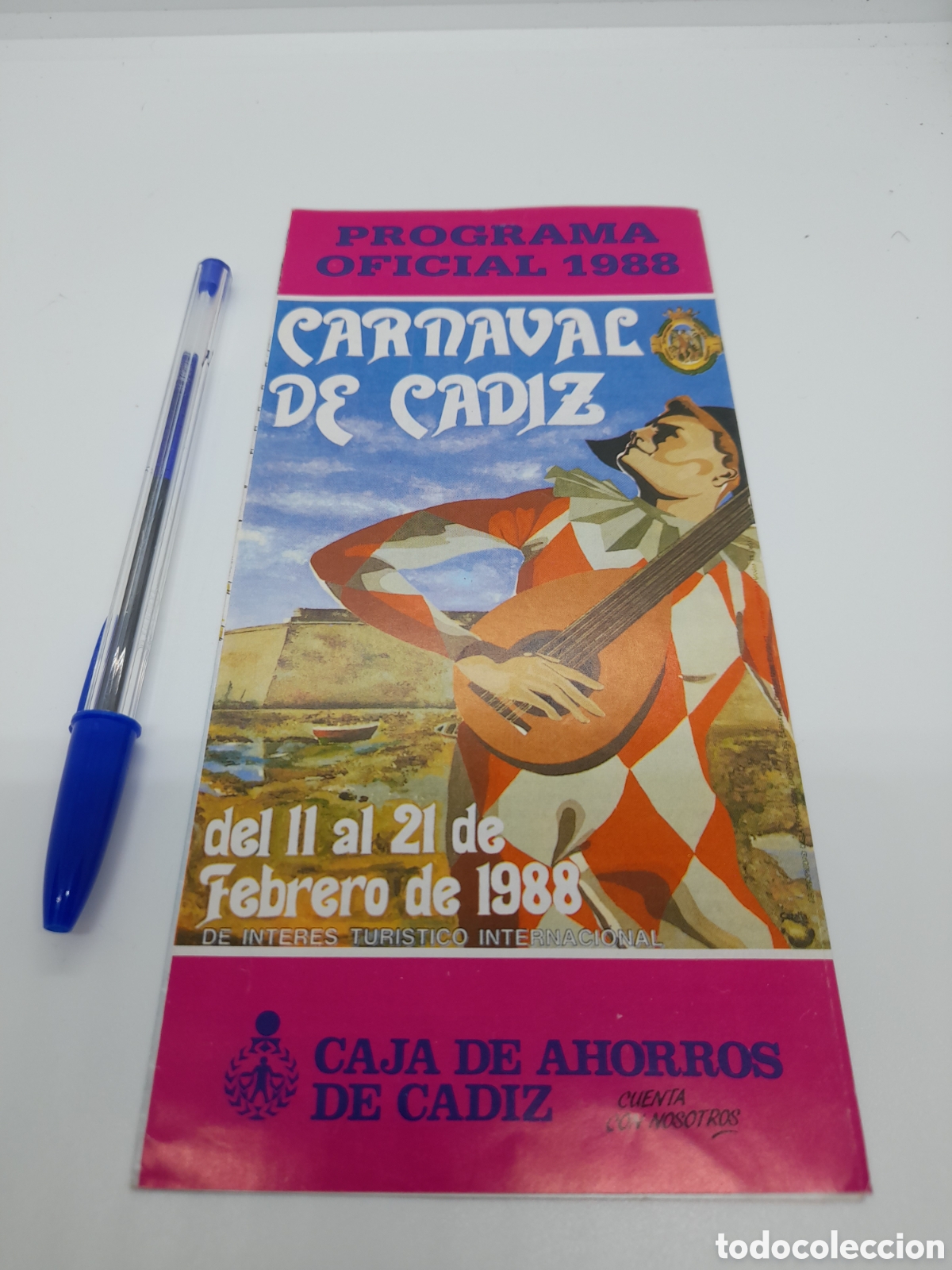 Coleccionismo: CARNAVAL DE CADIZ. . PROGRAMA OFICIAL CARNAVAL 1988. TRIPTICO - Foto 1