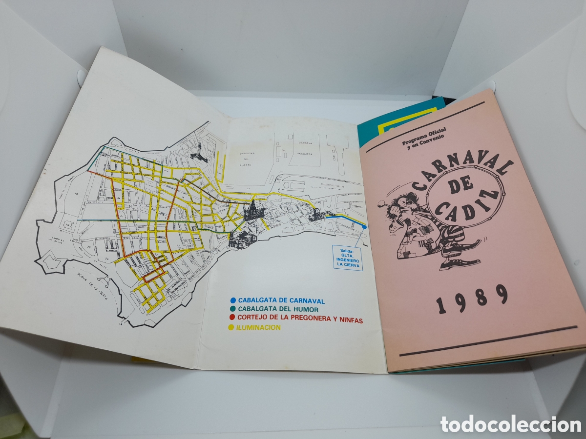 Coleccionismo: CARNAVAL DE CADIZ. . PROGRAMA OFICIAL CARNAVAL 1989. TRIPTICO+LIBRILLO - Foto 4