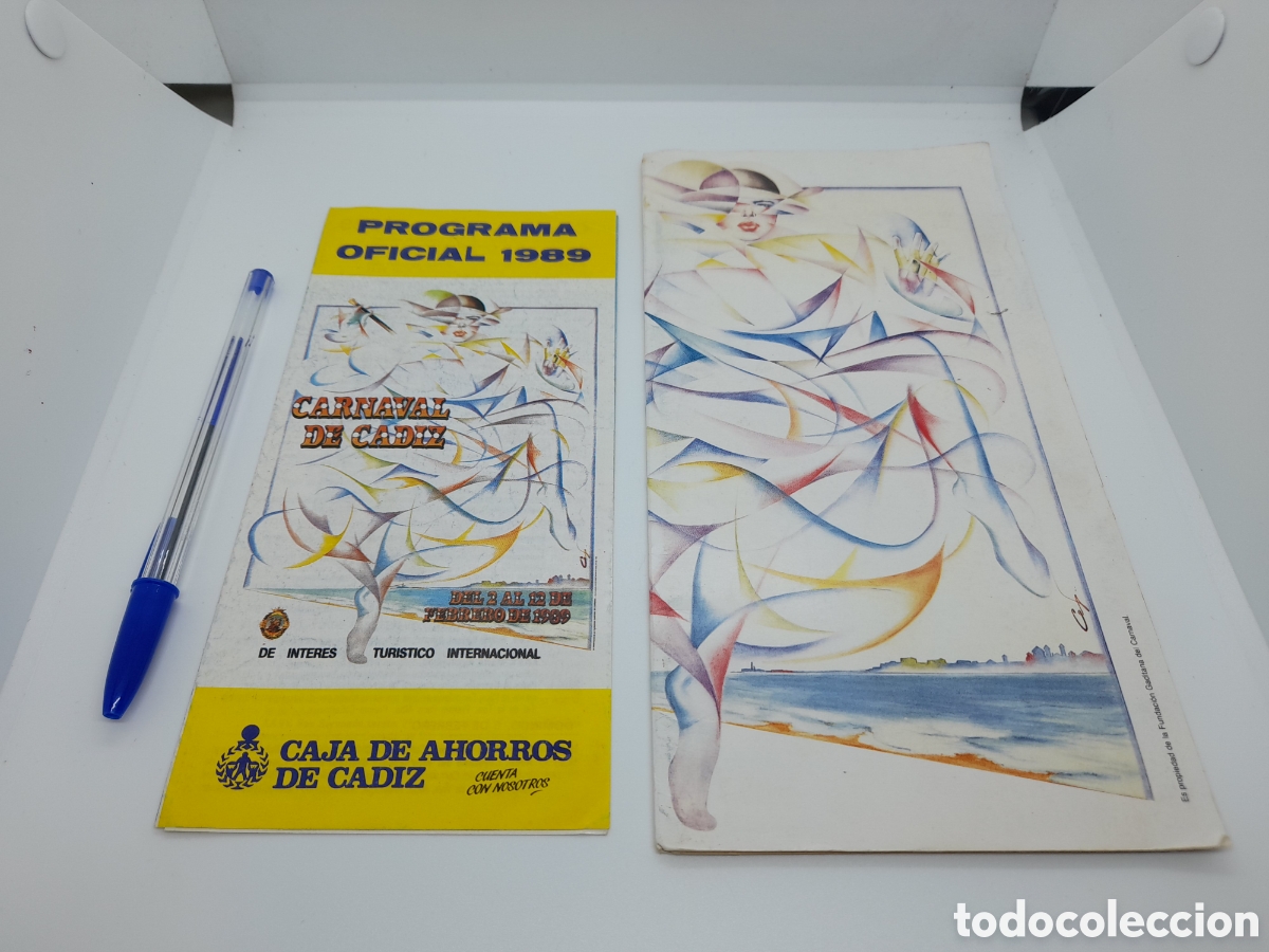 Coleccionismo: CARNAVAL DE CADIZ. . PROGRAMA OFICIAL CARNAVAL 1989. TRIPTICO+LIBRILLO - Foto 1