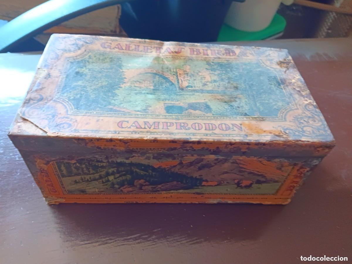 Coleccionismo: Caja lata de galletas camprodor - Foto 1