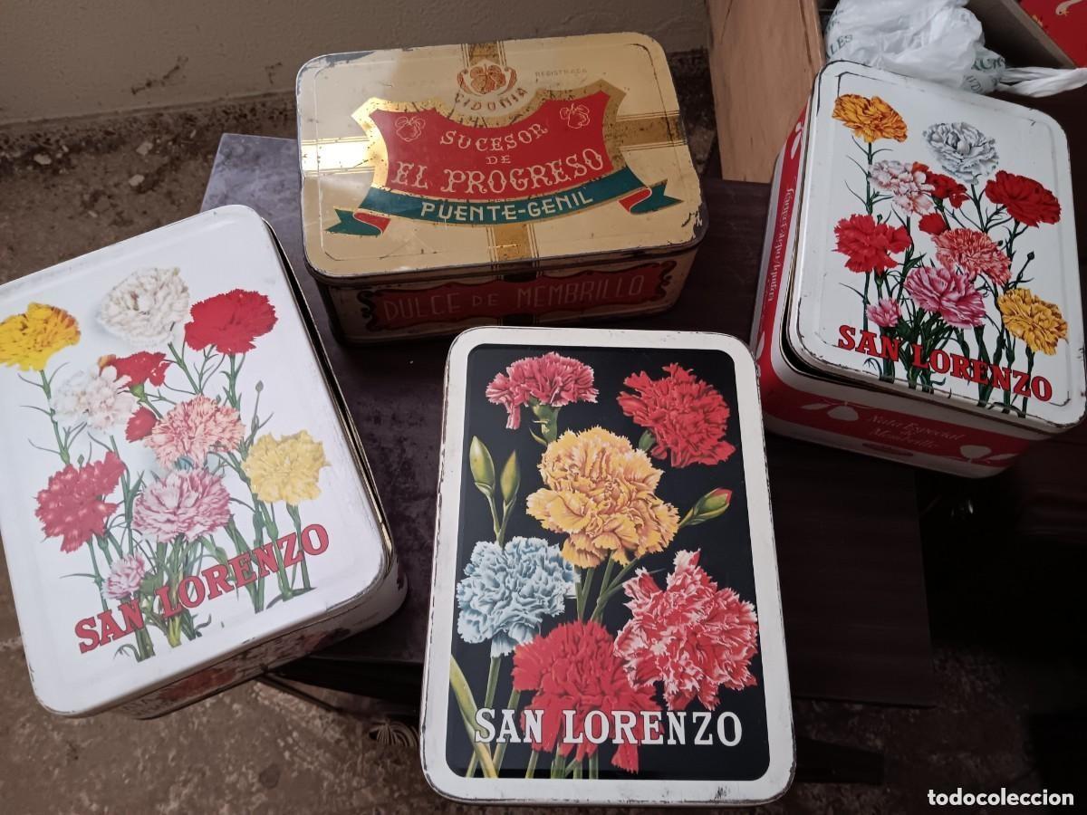 Coleccionismo: Cajas antiguas de lata membrillo - Foto 1