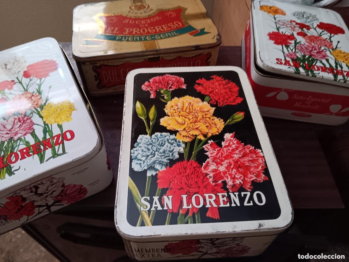 Coleccionismo: Cajas antiguas de lata membrillo - Foto 2
