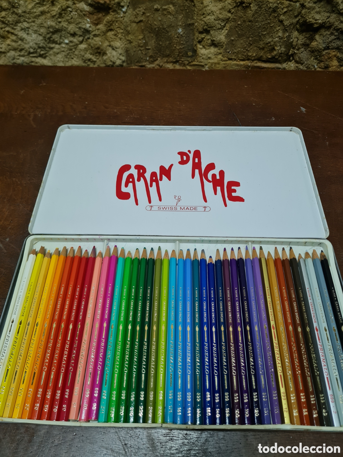 Coleccionismo: Cuarenta lapices de colores (CARAM DACHE) - Foto 2