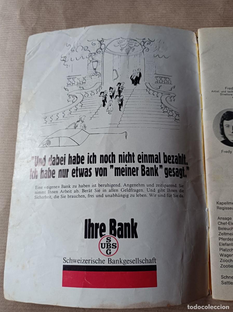 Coleccionismo: PROGRAMA REVISTA CIRCO ALEM&Aacute;N KNIE A&Ntilde;OS 70 - Foto 8