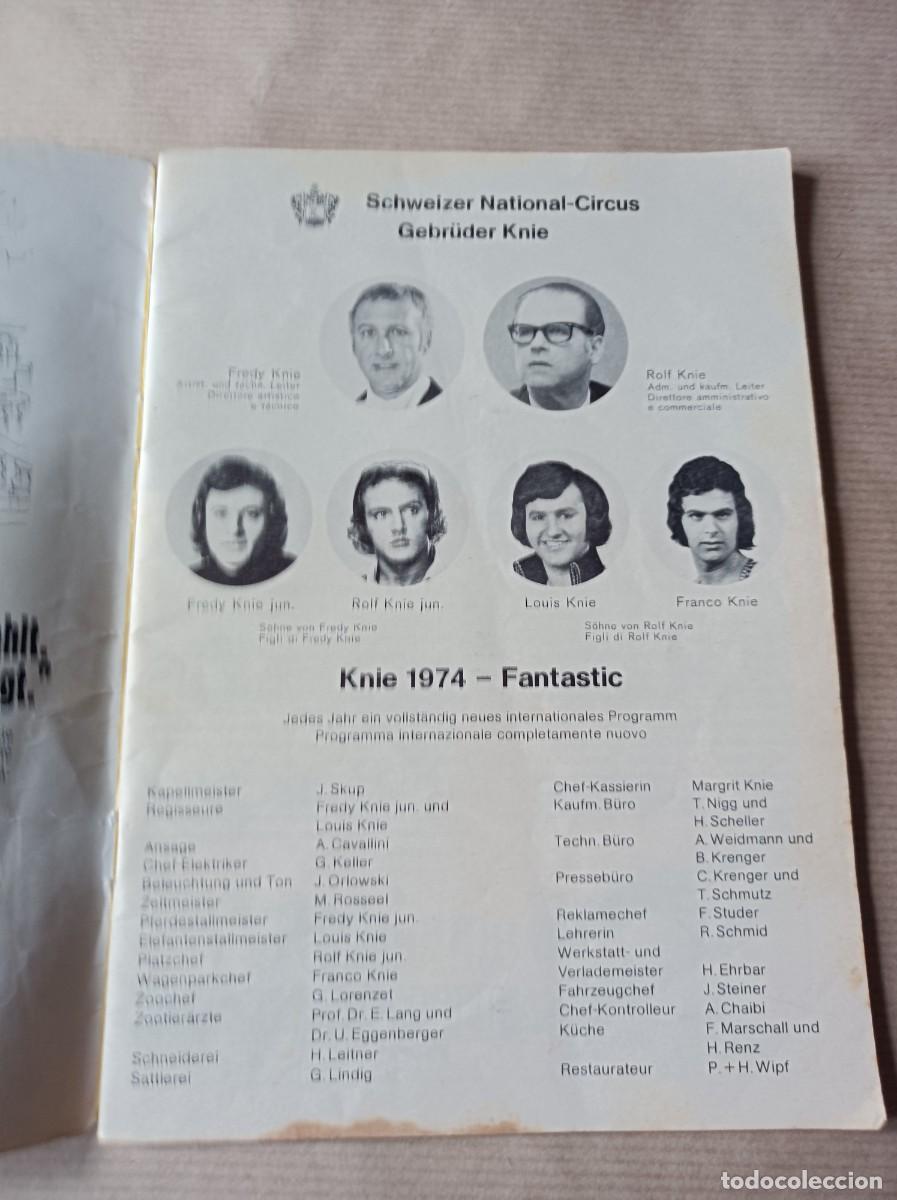 Coleccionismo: PROGRAMA REVISTA CIRCO ALEM&Aacute;N KNIE A&Ntilde;OS 70 - Foto 9