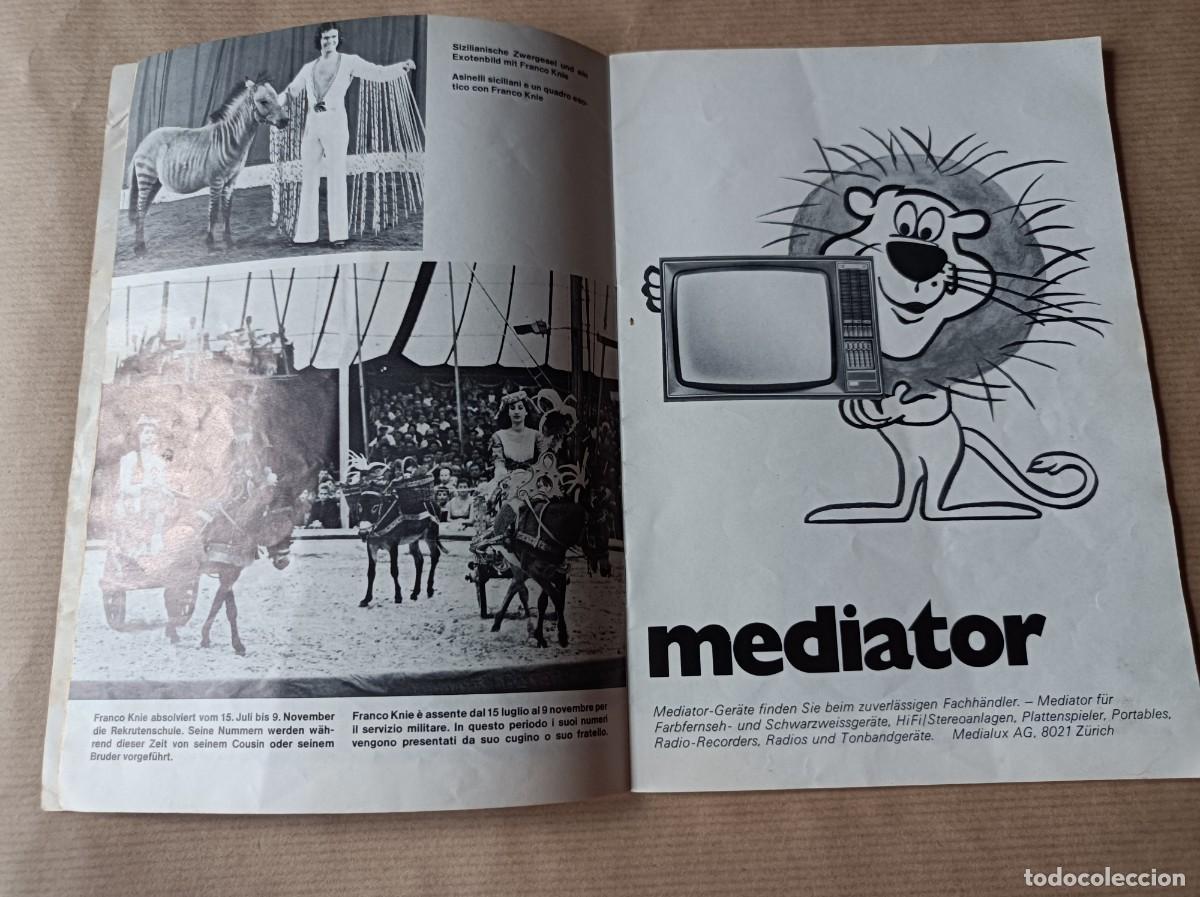 Coleccionismo: PROGRAMA REVISTA CIRCO ALEM&Aacute;N KNIE A&Ntilde;OS 70 - Foto 13