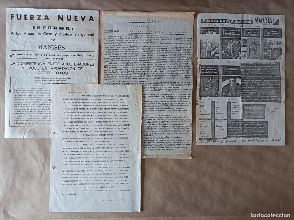 Coleccionismo: PUBLICIDAD PROPAGANDA FUERZA NUEVA - &Eacute;POCA TRANSICI&Oacute;N