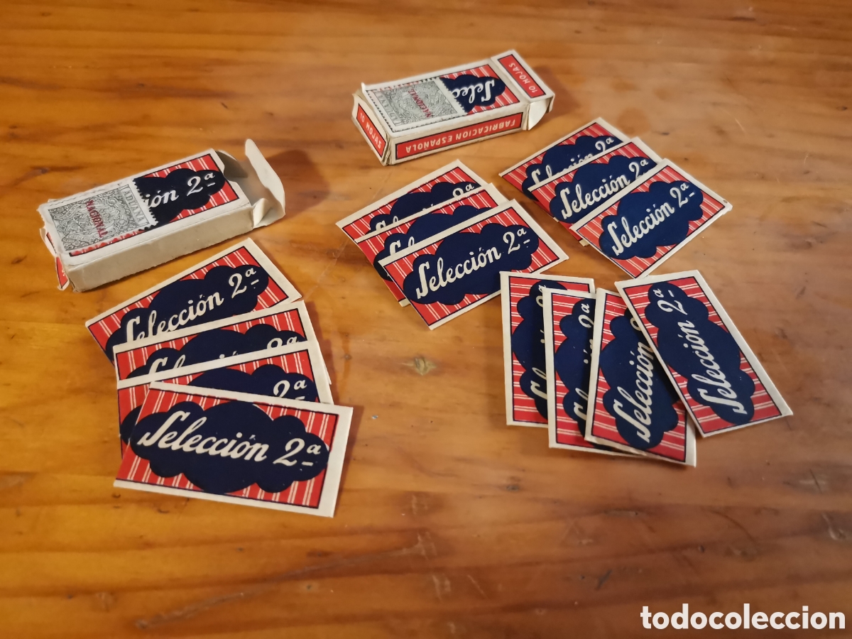 Coleccionismo: Antigua Caja de cuchillas de afeitar, lote 2,selecci&oacute;n 2,nacional, ver fotos