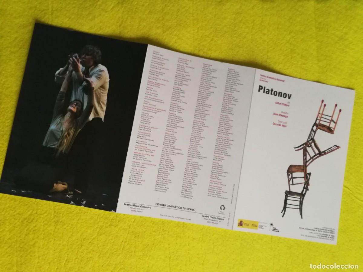 Coleccionismo: PROGRAMA DE TEATRO - PLATONOV - Carmen Machi, &hellip; - Foto 3