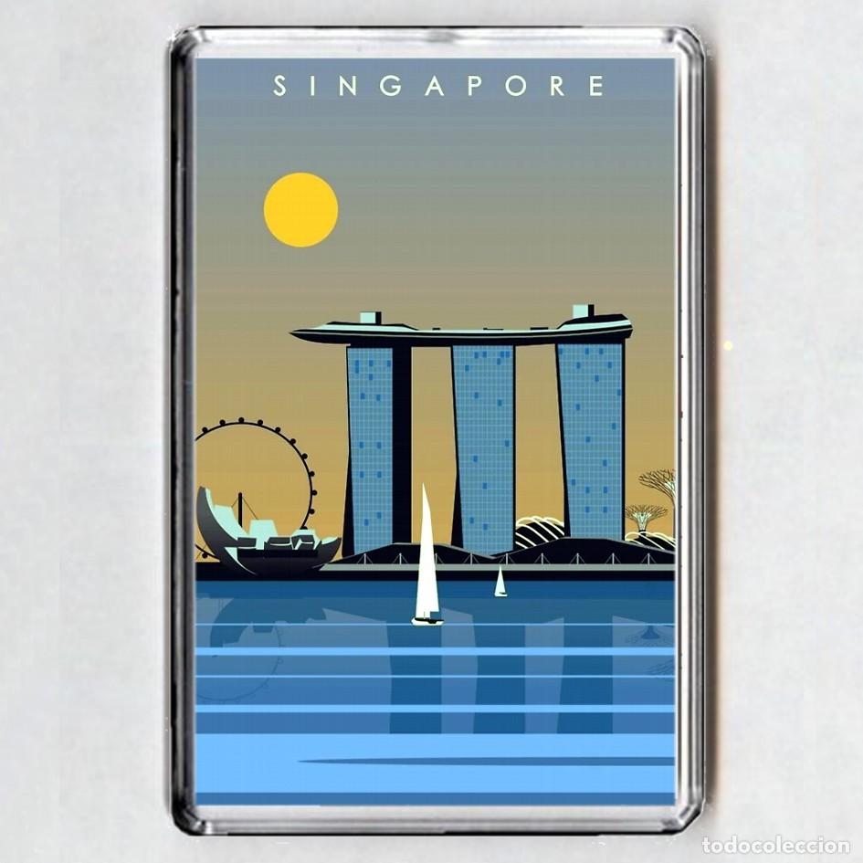 Coleccionismo: IMAN acr&iacute;lico NEVERA - SINGAPUR - Foto 1