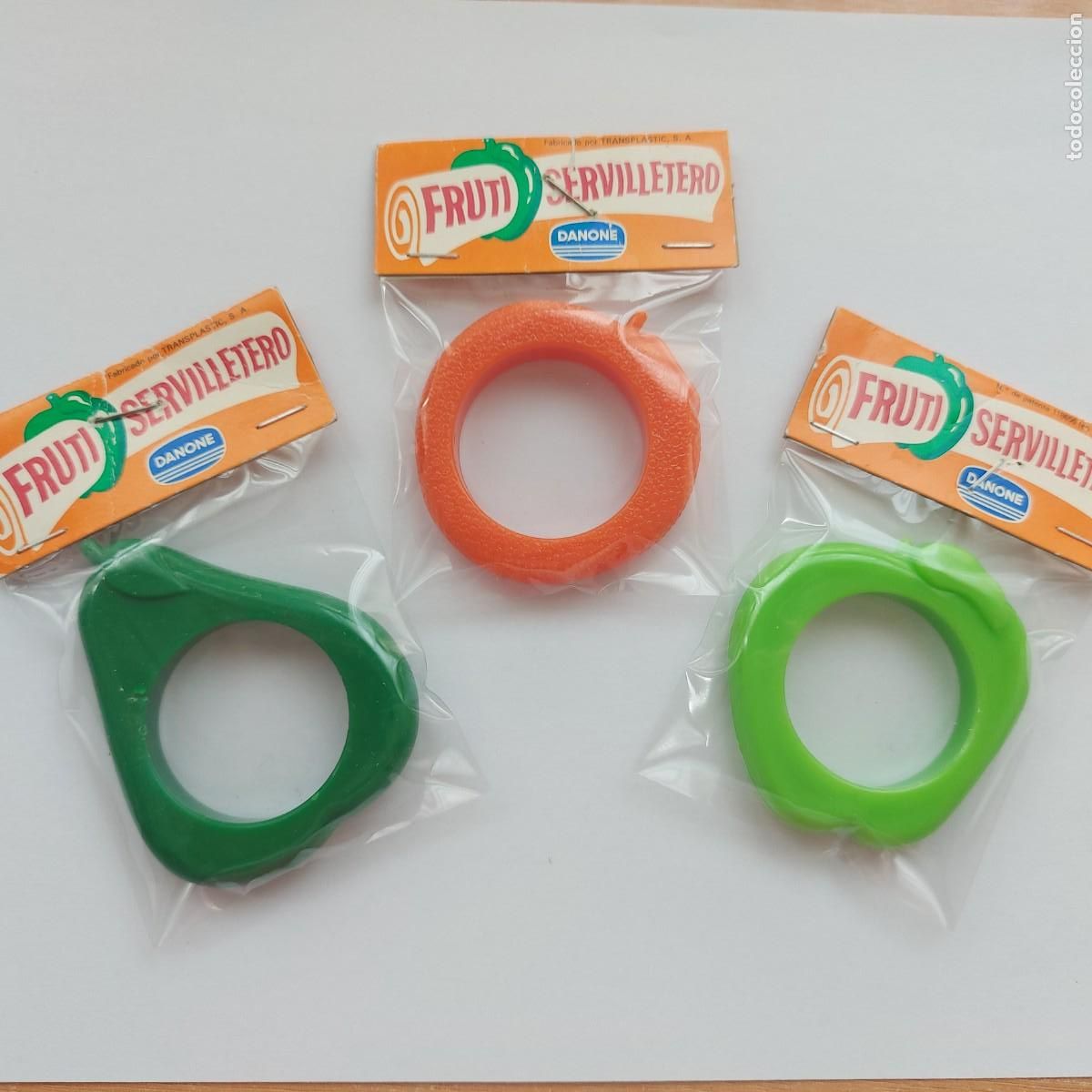Coleccionismo: DANONE - 3 SERVILLETEROS FRUTI ANTIGUOS - Foto 1