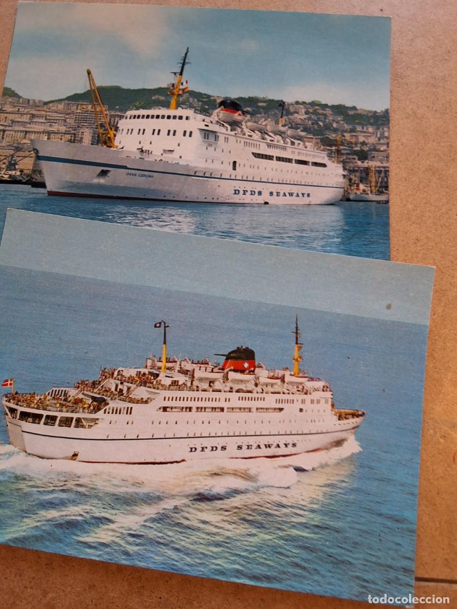 Coleccionismo: 2 postales buque Dana Corona (840)