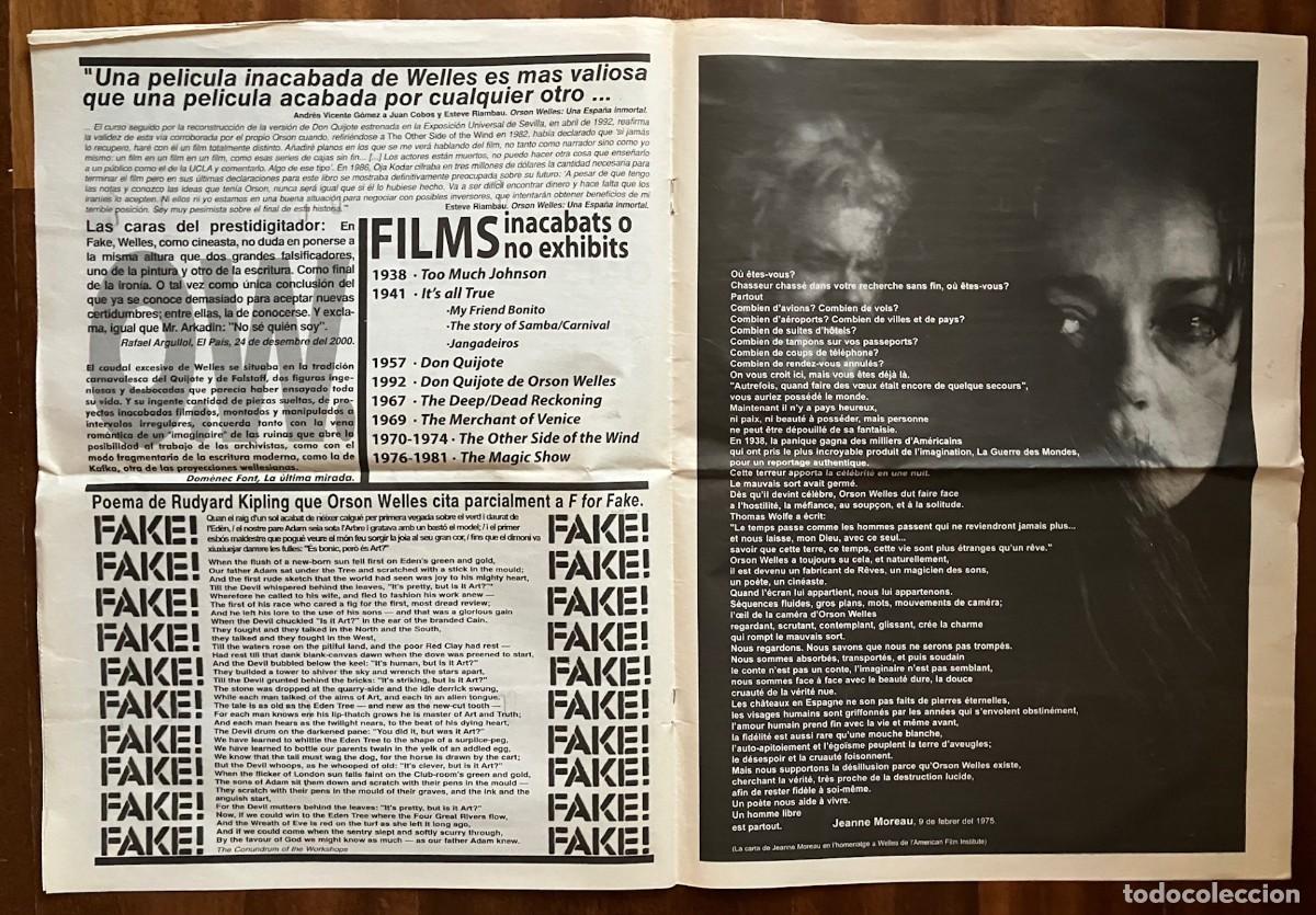 Coleccionismo: Orson Welles. El Poder de lAmbici&oacute;. Exposici&oacute;n CCCB de Barcelona (2001) - Foto 4