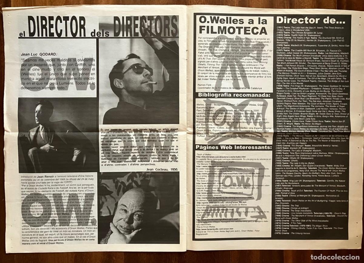 Coleccionismo: Orson Welles. El Poder de lAmbici&oacute;. Exposici&oacute;n CCCB de Barcelona (2001) - Foto 3