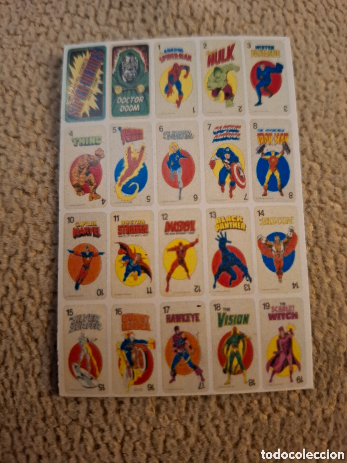 Coleccionismo: IMAN NEVERA MARVEL PERSONAJES C&Oacute;MIC 5 x 7.5 - Foto 1