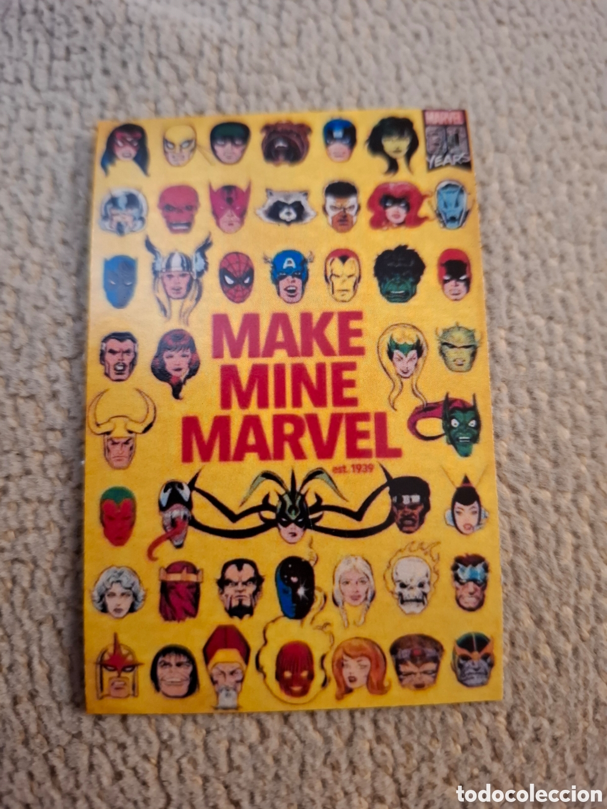 Coleccionismo: IMAN NEVERA MARVEL MAKE MINE MARVEL 5 x 7.5 - Foto 1