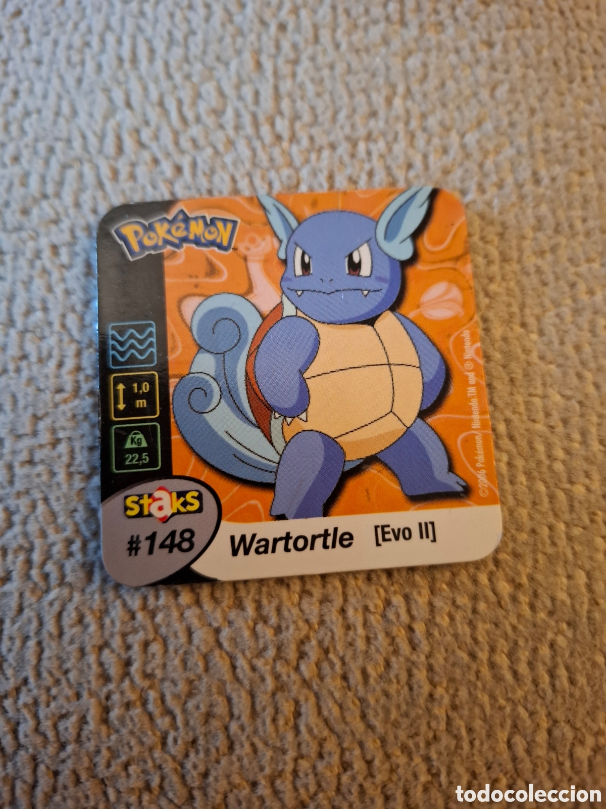 Coleccionismo: WARTORTLE TAZO TAZOS POKEMON IM&Aacute;N STAKS N&deg;148 2006
