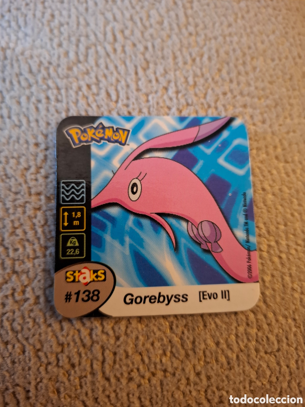 Coleccionismo: STAK IM&Aacute;N n&ordm; 138 GOREBYSS STAK POK&Eacute;MON de NINTENDO 2006