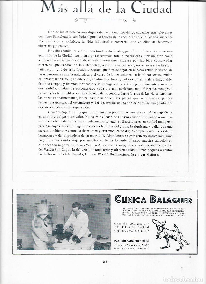 Colecionismo: A&Ntilde;O 1928 PUBICIDAD CLINICA BALAGUER BARCELONA VETERINARIO PENSION ENFERMOS TRATAMIENTOS PERROS