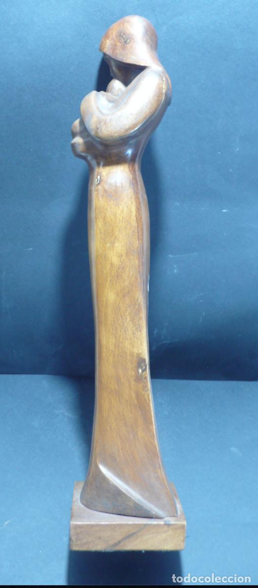 Coleccionismo: TALLA EN MADERA DE MUJER - Foto 3