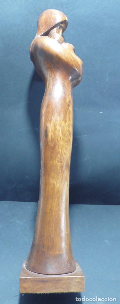 Coleccionismo: TALLA EN MADERA DE MUJER - Foto 4