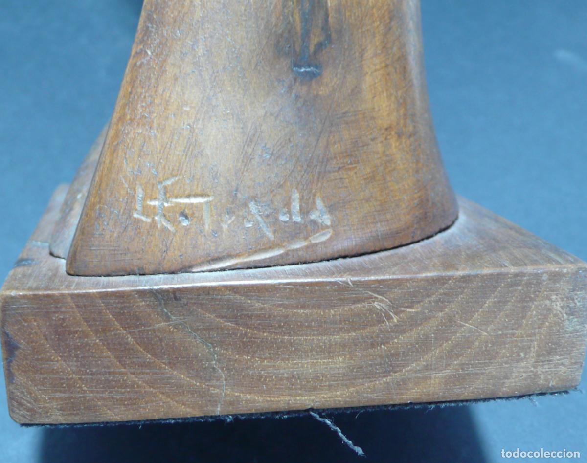 Coleccionismo: TALLA EN MADERA DE MUJER - Foto 5