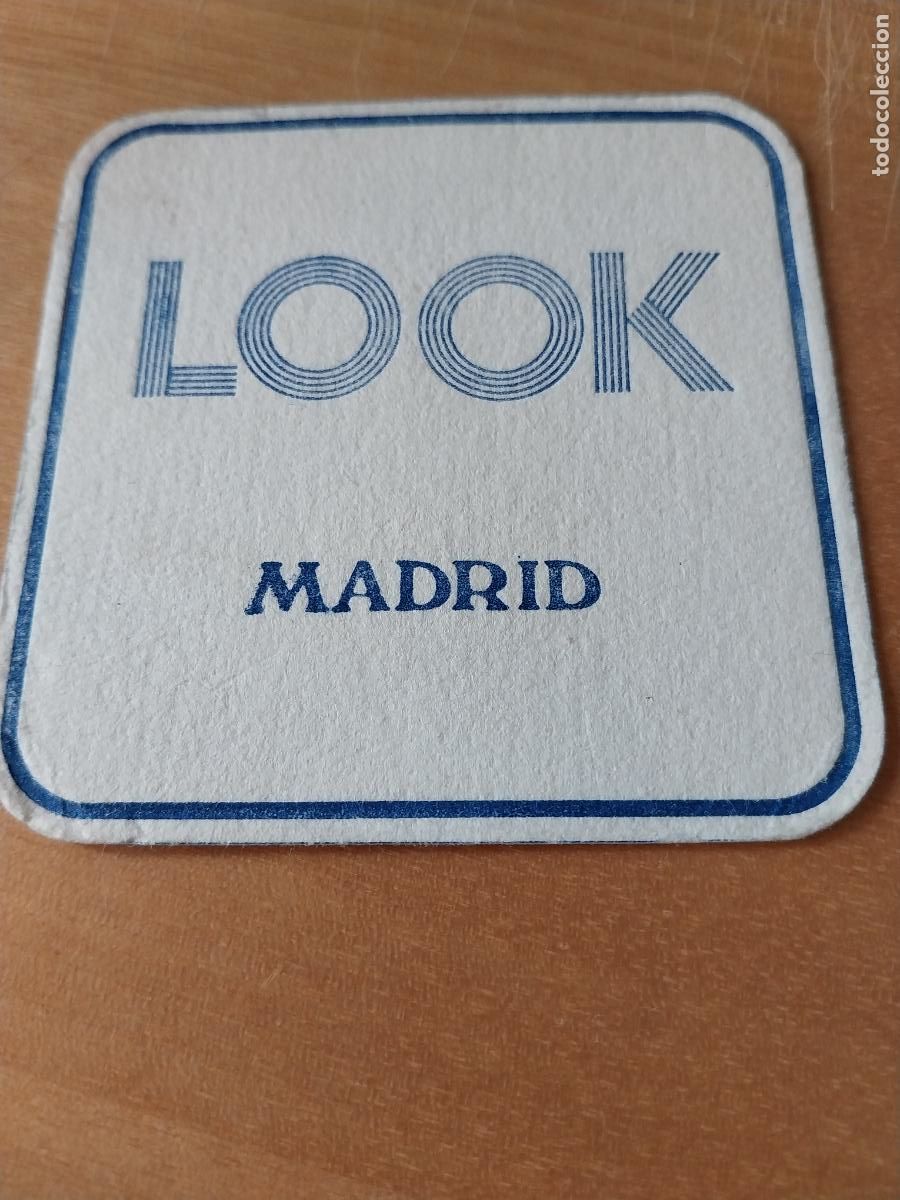 Coleccionismo: LOOK POSAVASOS ORIGINAL VINTAGE USADO 7,7CM ANTIGUO VINTAGE MADRID
