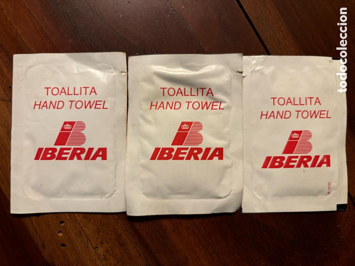 Coleccionismo: Tres toalliitas Iberia lineas aereas