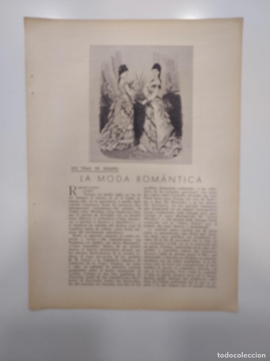 Sammelleidenschaft Papier: HBYN Recorte revista a&ntilde;o 1931. LA MODA ROM&Aacute;NTICA. Margarita Nelken. (Romanticismo). 2 hojas