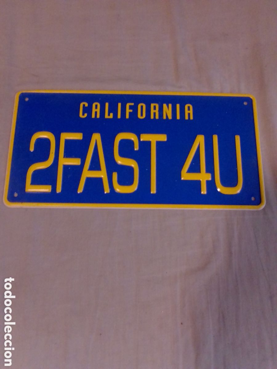 Coleccionismo: MATR&Iacute;CULA DE CALIFORNIA - Foto 1