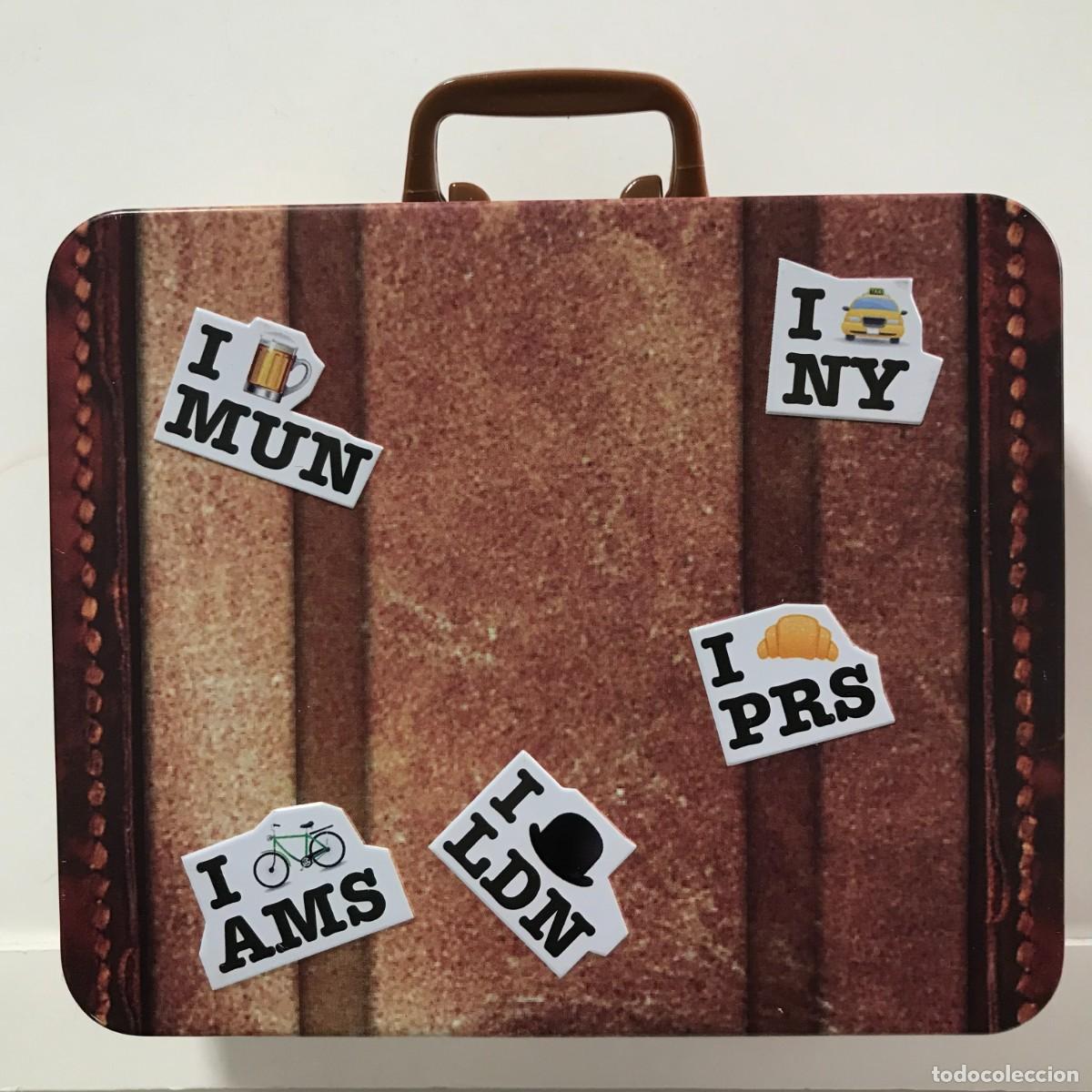 Coleccionismo: CAJA DE METAL, VACIO, MALETA 12X10X3 CMS (1)