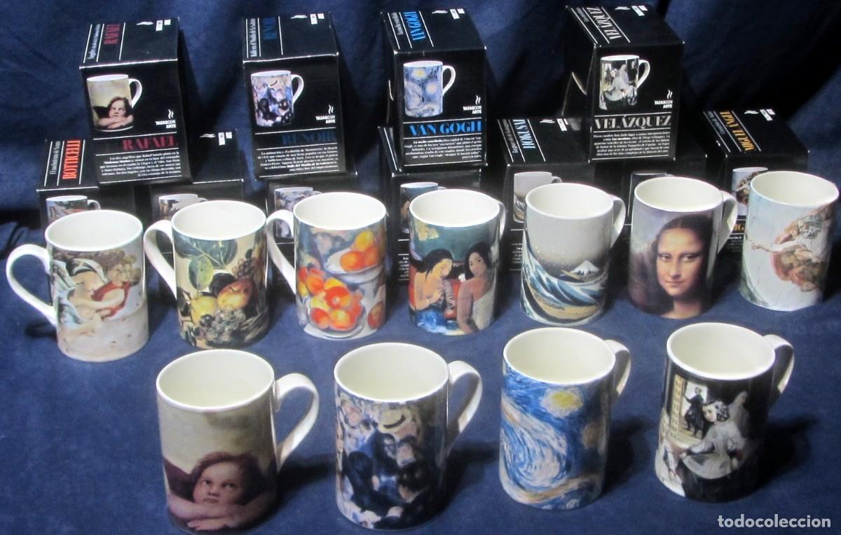 Coleccionismo: 11 tazas , TAZAS CON ARTE, en su caja original con su fasc&iacute;culo ArtWork.